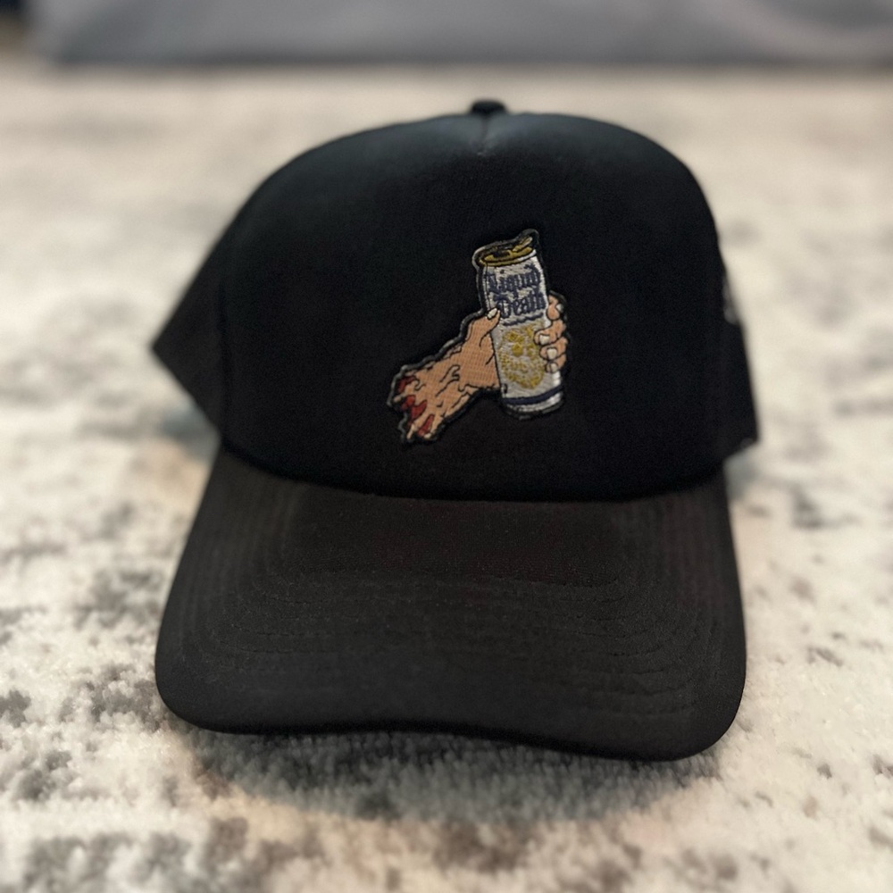 Liquid Death trucker hat